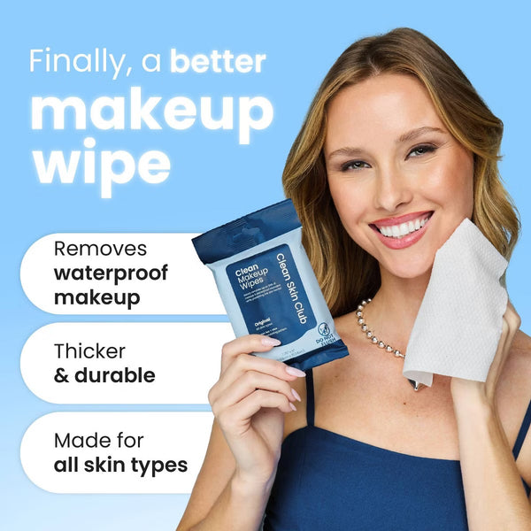 CLEAN SKIN CLUB TOALLITAS DESMAQUILLANTES ORIGINALES 10 U MINI TRAVEL SIZE PREVENTA