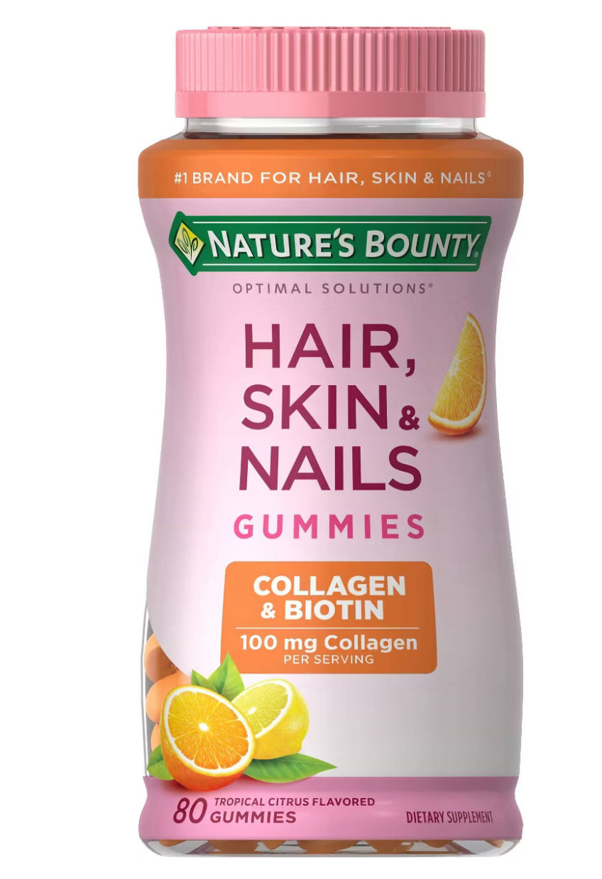 HAIR, SKIN AND NAILS VITAMIN CITRUS GOMITAS BIOTINA 80U