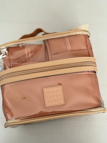 COSMETIQUERO PACK 4 ROSADO PALO