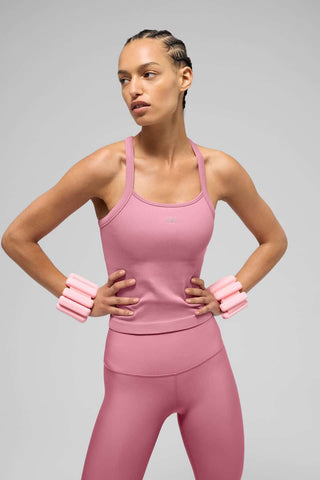 ALO YOGA POLERA ROSADA TALLA S PREVENTA