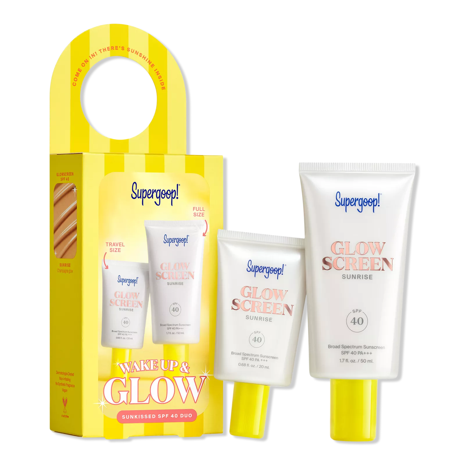SUPERGOOP WAKE UP AND GLOW SUNKISSED SET  PREVENTA
