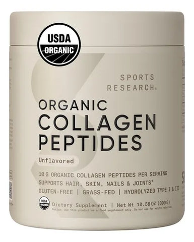 SPORTS RESERACH ORGANIC COLLAGEN PEPTIDES COLÁGENO UNFLAVORED PREVENTA