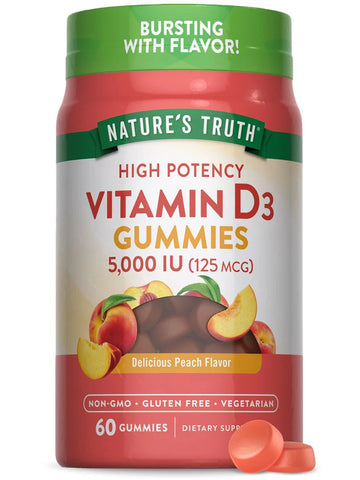 NATURES TRUTH GOMITAS VITAMINA D3 60 UNIDADES PREVENTA