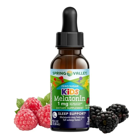 SPRING VALLEY MELATONINA EN GOTAS KIDS PARA NIÑOS SIN AZÚCAR 30 ML PREVENTA