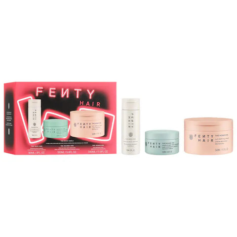 FENTY BEAUTY SET THE RICH CURLS 3 PARTES PARA DEFINICIÓN DE RULOS PREVENTA