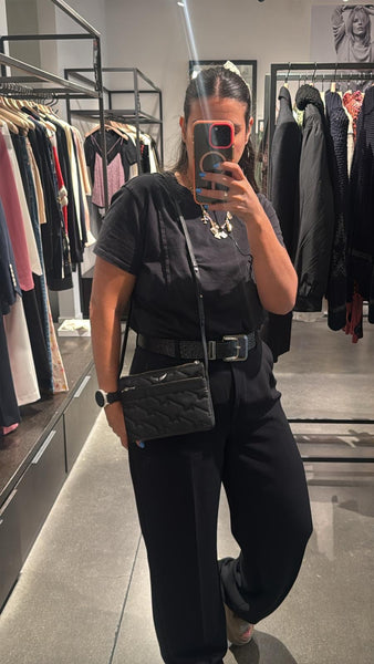 CARTERA ZADIG STELLA WINGS NEGRA