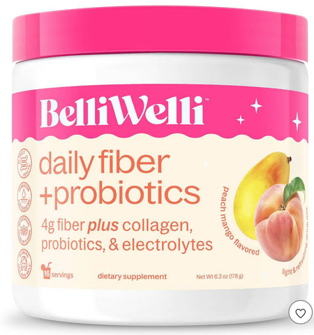 BELLIWELLI SUPLEMENTO CON PROBIÓTICOS, ELECTROLITOS, COLÁGENO PEACH MANGO 16SERV