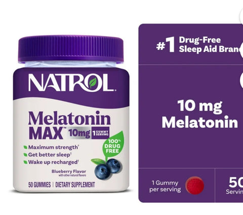 NATROL MELATONINA MAX 10MG  50U
