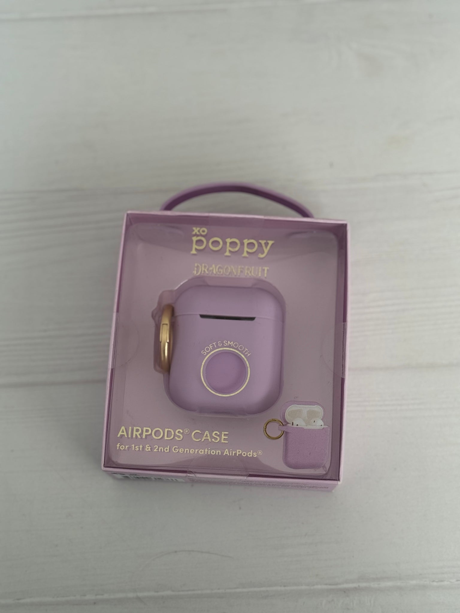 POPPY CARCASA AIR PODS GEN 1 y 2 LILA
