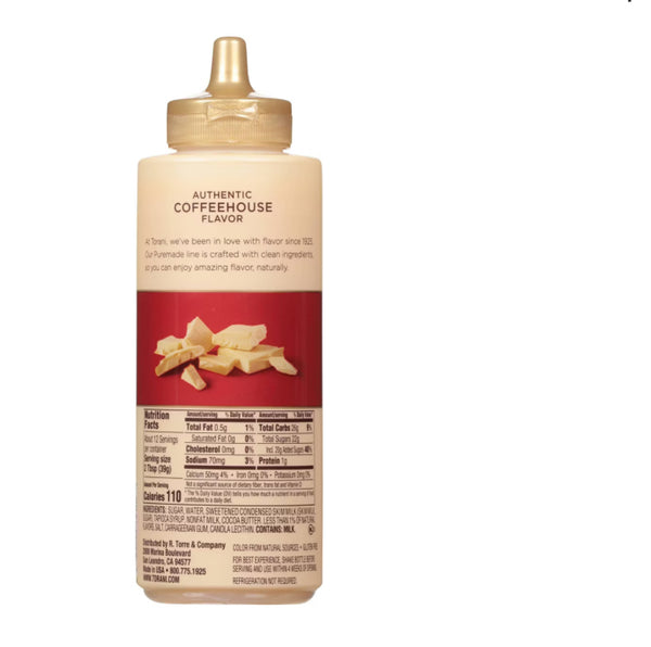 TORANI WHITE CHOCOLATE SAUCE