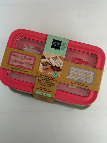 LUNCH BOX PACK 2 SANDÍA Y VERDE AGUA