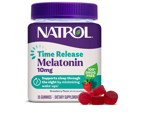 NATROL GOMITAS MELATONINA TIME RELEASE 10MG 35U PREVENTA