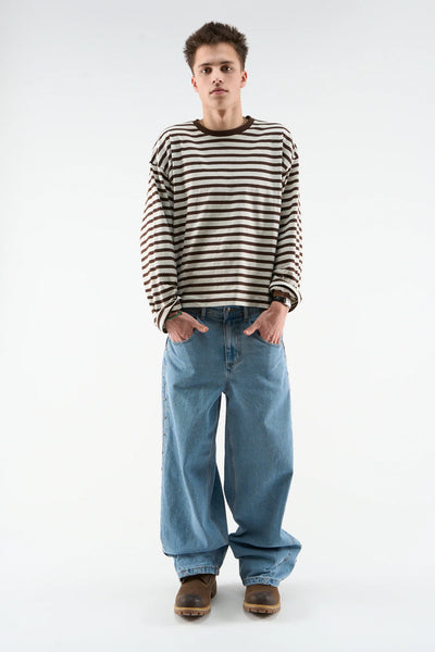 SCUFFERS POLERA MANGA LARGA CAFÉ
