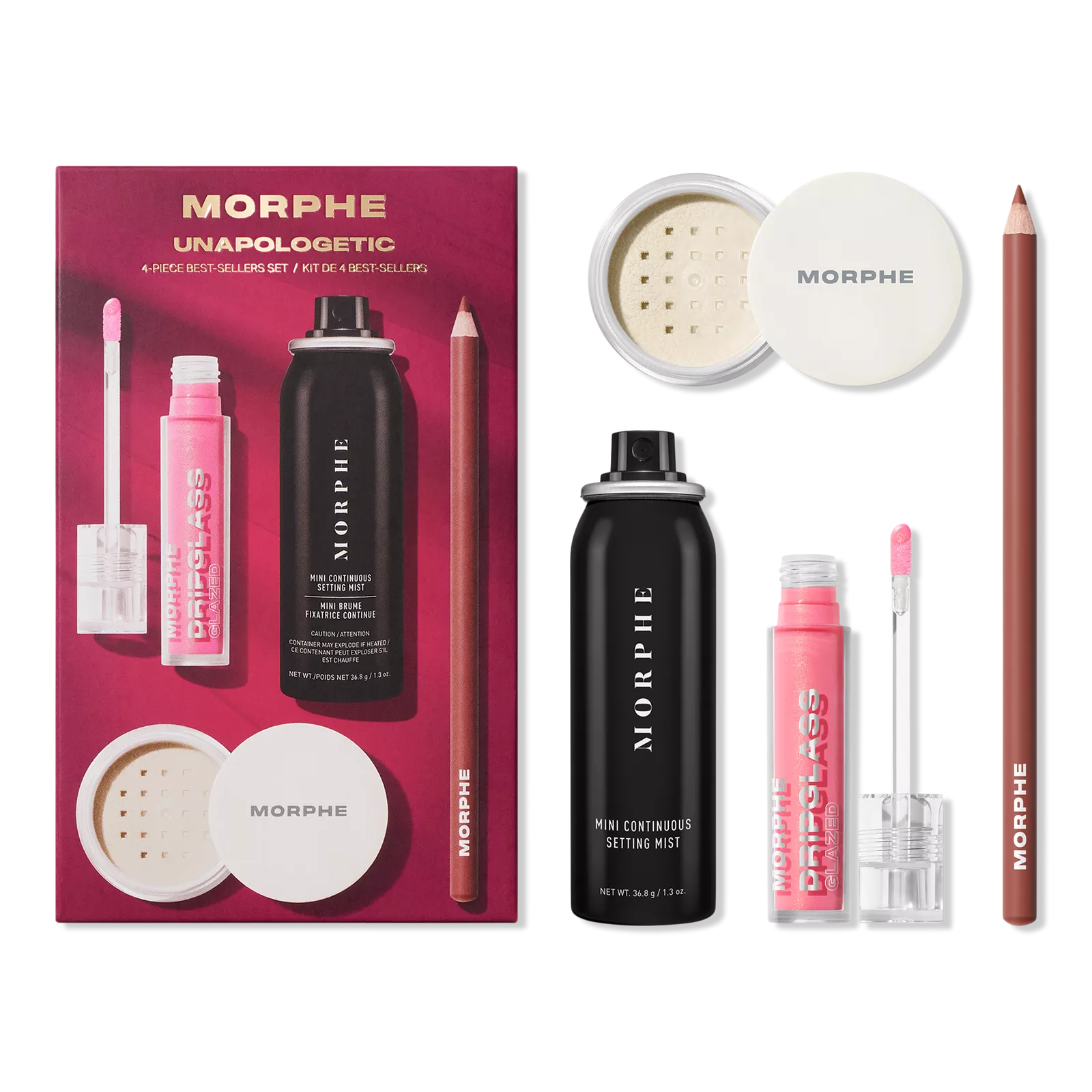 MORPHE SET UNAPOLOGETIC 4 PIECE BEST SELLERS PREVENTA