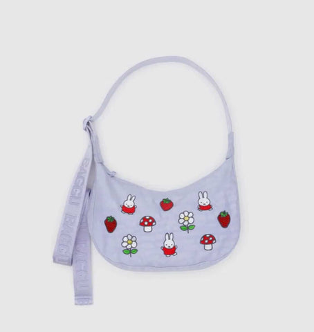 BAGGU CARTERA SMALL NYLON CRESCENT BAG EMBROIDERED MIFFY PREVENTA