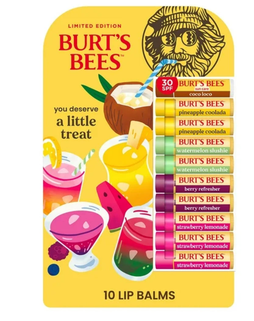 SET BURTS BEES 10 LIP BALMS PREVENTA