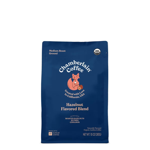 Chamberlain Coffee Organic Witty Fox Hazelnut Blend Medium Roast Ground Coffee - 10 OZ