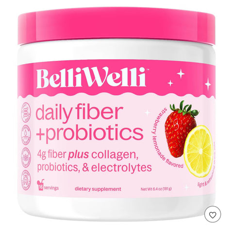 BELLIWELLI SUPLEMENTO CON PROBIÓTICOS, ELECTROLITOS, COLÁGENO STRAWBERRY LEMONADE 16SERV