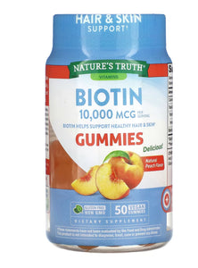 NATURES TRUTH BIOTIN PEACH 50 UNIDADES