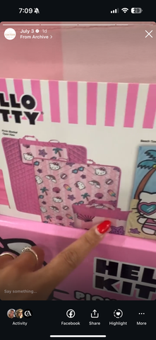 SET PICNIC MAS TOALLA HELLO KITTY PREVENTA