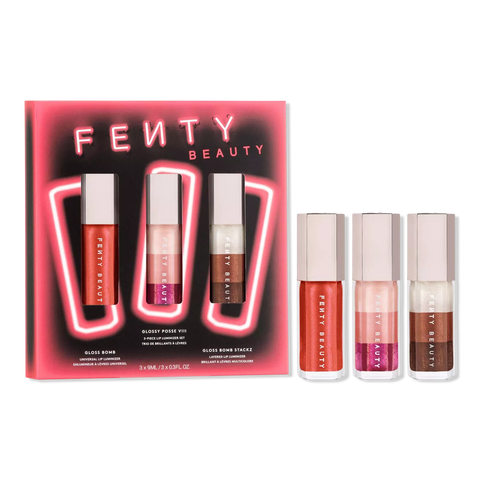 FENTY BEAUTY GLOSSY POSEEE VIII 3 PIECE LIP LUMINIZER GIFT SET PREVENTA
