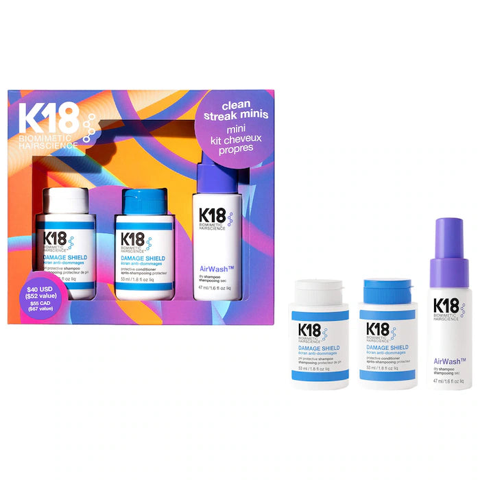 SET K18 CLEAN STREAKS MINI NAVIDAD PREVENTA