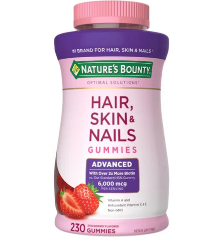 HAIR, SKIN AND NAILS VITAMIN ADVANCED GOMITAS BIOTINA 230U