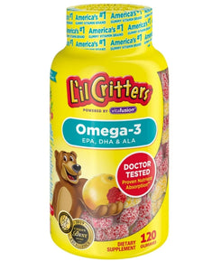 GOMITAS LIL CRITTERS OMEGA 3 120 U PREVENTA