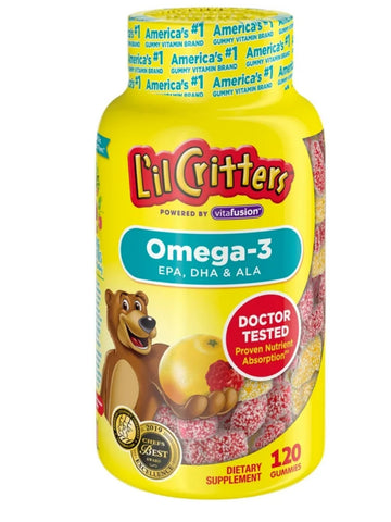GOMITAS LIL CRITTERS OMEGA 3 120 U PREVENTA