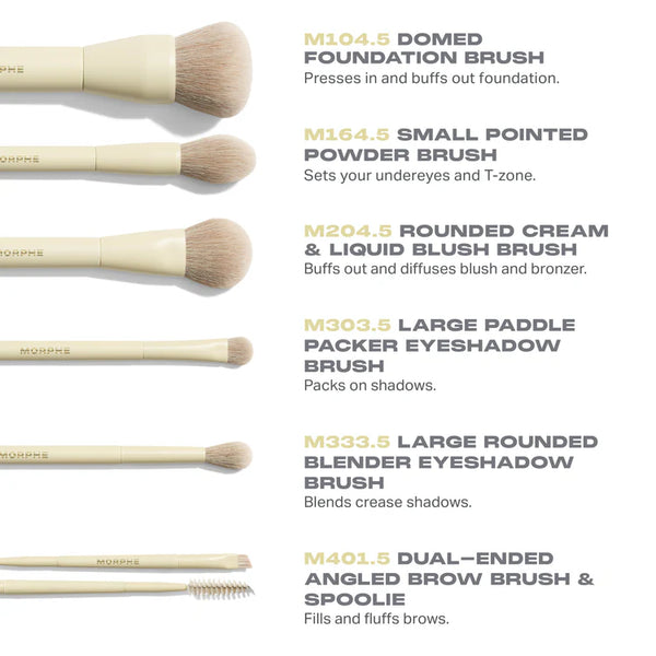 MORPHE BUTTERY BLENDS TRAVEL SIZE 6 BROCHAS PREVENTA