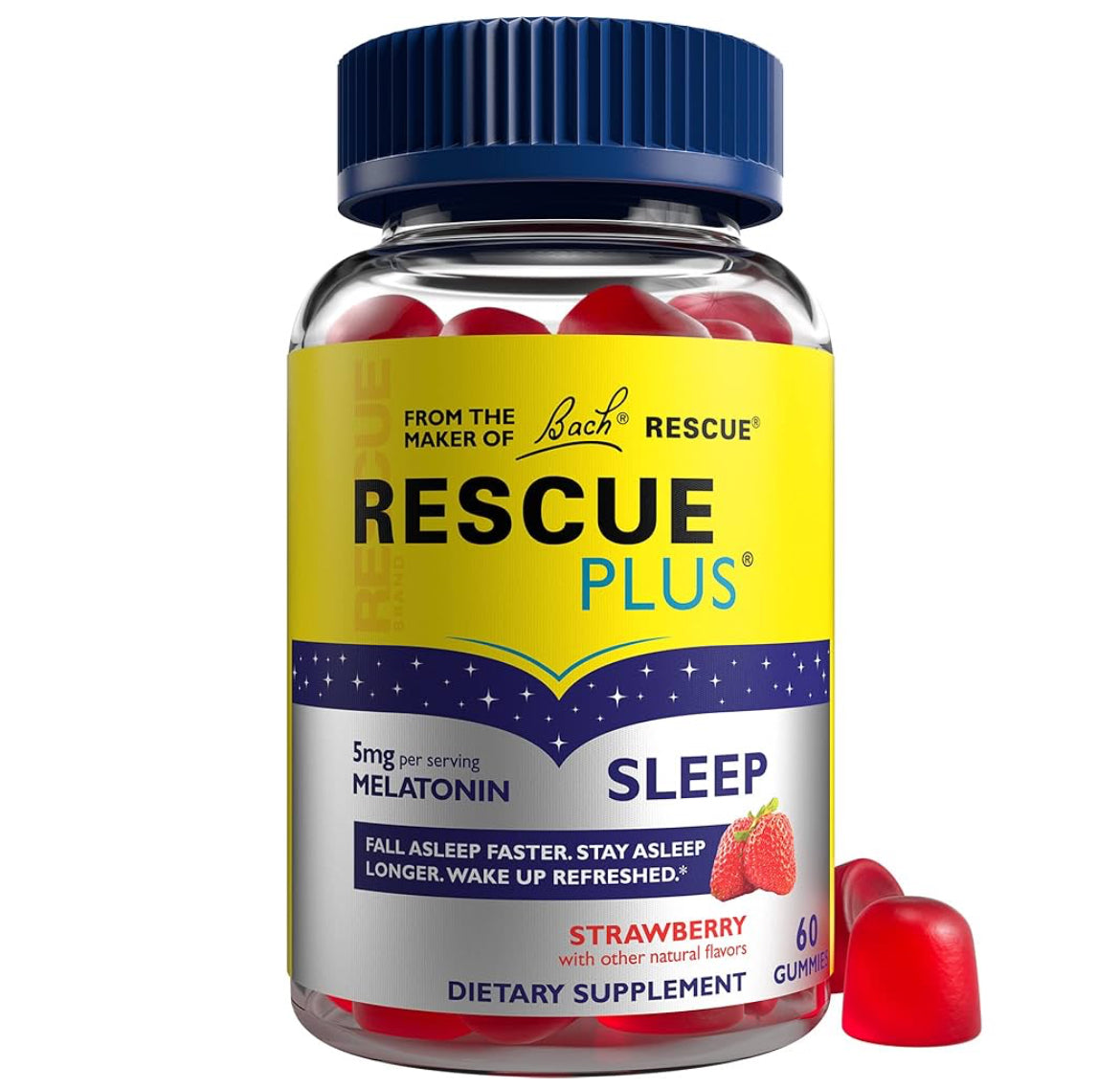 GOMITAS MELATONINA RESCUE PLUS 5MG 60U PREVENTA