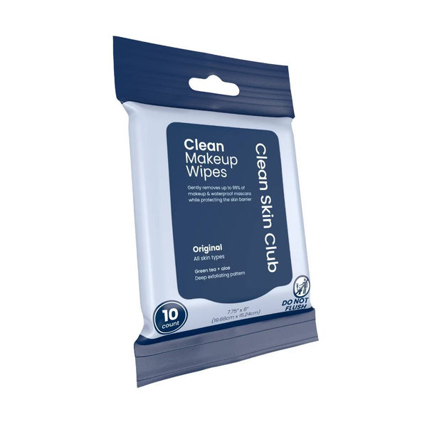 CLEAN SKIN CLUB TOALLITAS DESMAQUILLANTES ORIGINALES 10 U MINI TRAVEL SIZE PREVENTA