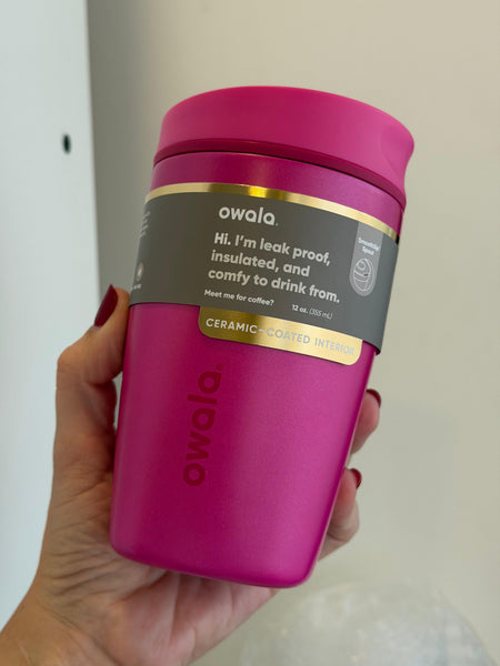 OWALA COFFEE CUP ROSADA  12 OZ