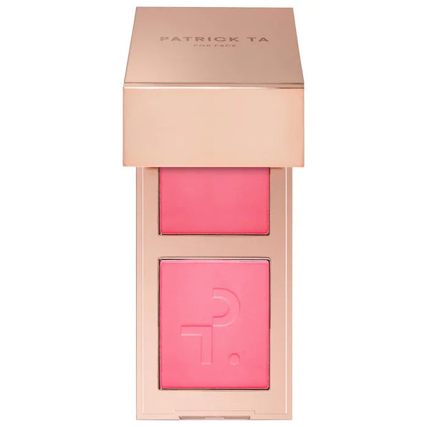PATRICK TA MINI MAJOR HEADLINES DOUBLE TAKE CREME AND POWDER BLUSH DUO SHES THAT GIRL