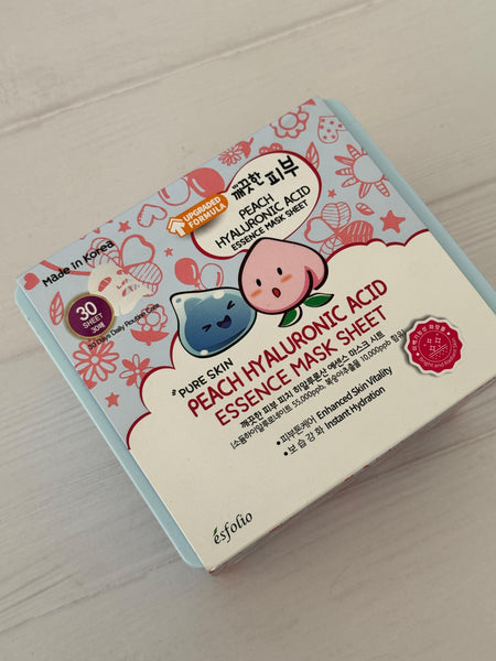 MASCARILLA FACIAL PEACH HYALURONIC ACID