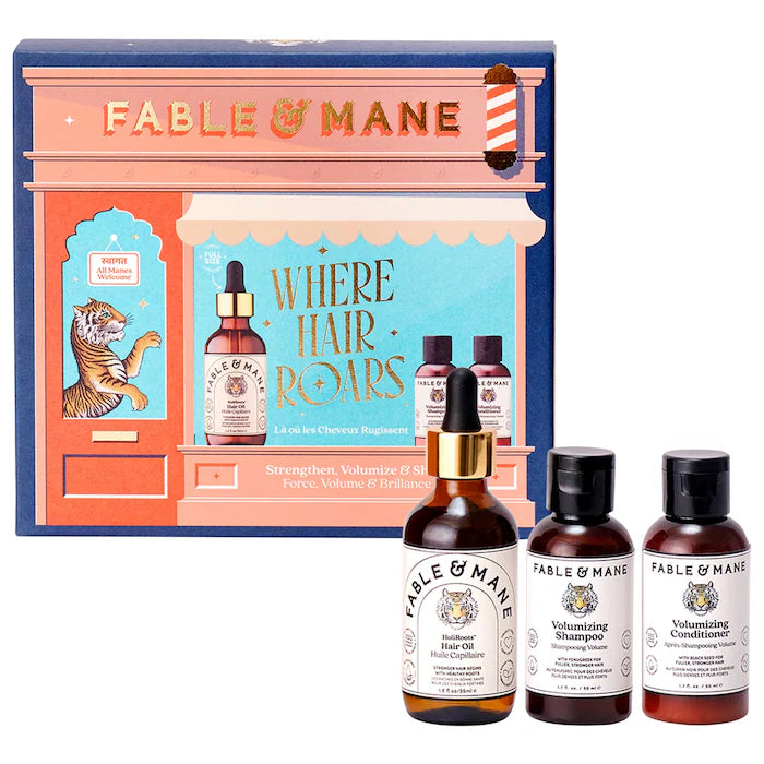 FABLE & MANE SET ESTIMULACIÓN Y CRECIMIENTO DE CABELLO PREVENTA