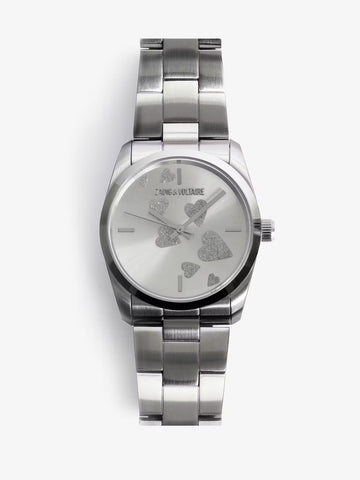 ZADIG & VOLTAIRE RELOJ STRASS HEART PLATEADO PREVENTA