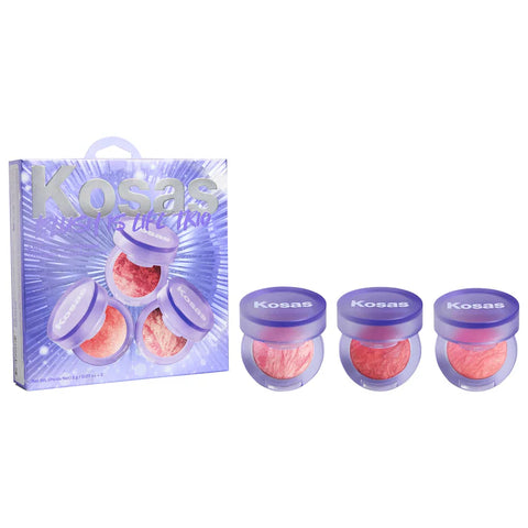 KOSAS SET TRÍO BLUSH IS LIFE MINI TRAVEL SIZE PREVENTA
