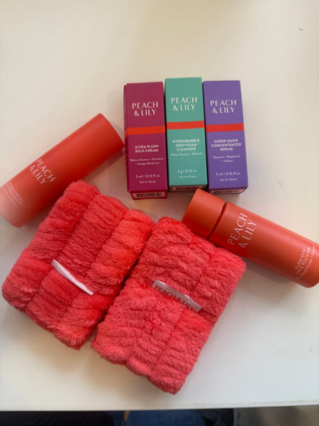 SET PEACH AND LILY SKIN CARE TRAVEL SIZE EDICIÓN MEGA LIMITADA