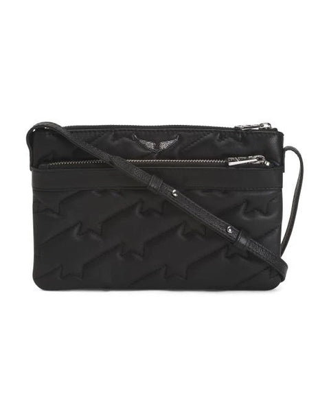 CARTERA ZADIG STELLA WINGS NEGRA
