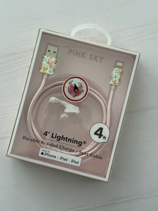 POPPY CARGADOR IPHONE BLANCO FLORES