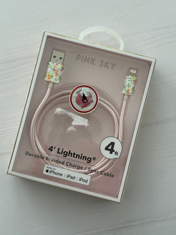 POPPY CARGADOR IPHONE BLANCO FLORES