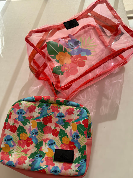 KIT COSMETIQUEROS STITCH SALMÓN