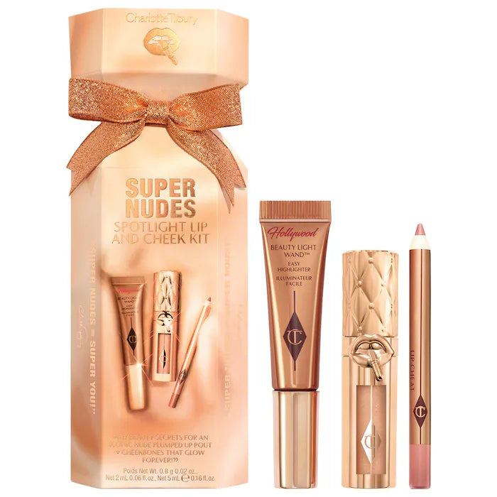 CHARLOTTE TILBURY SET LIP AND CHEEK TRIO MAKEUP GIFT SET