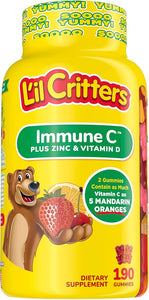 GOMITAS LIL CRITTERS INMUNE C PLUS ZINC Y VITAMINA D 190 UNIDADES PREVENTA
