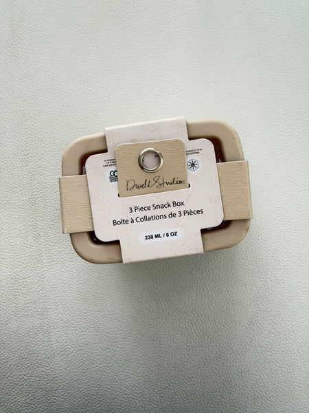 SNACK BOX 3 UNIDADES ANTIDERRAME BEIGE MEGA RESISTENTE RECTANGULARES