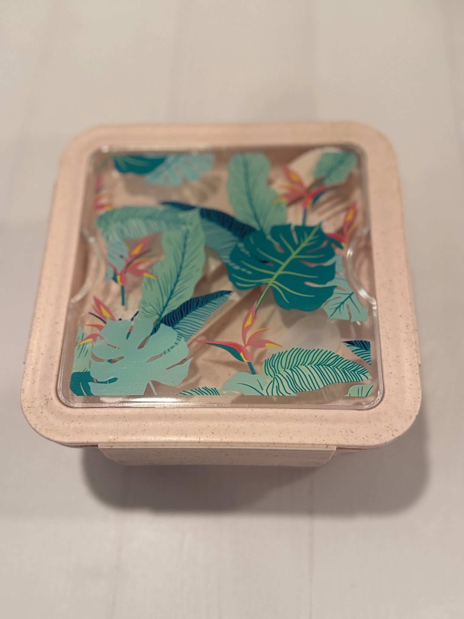 LUNCH BOX ROSADA SELVA CUADRADA