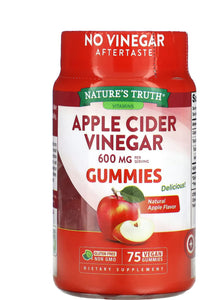 GOMITAS NATURE TRUTH APPLE CIDER VINEGAR 75U VINAGRE DE MANZANA