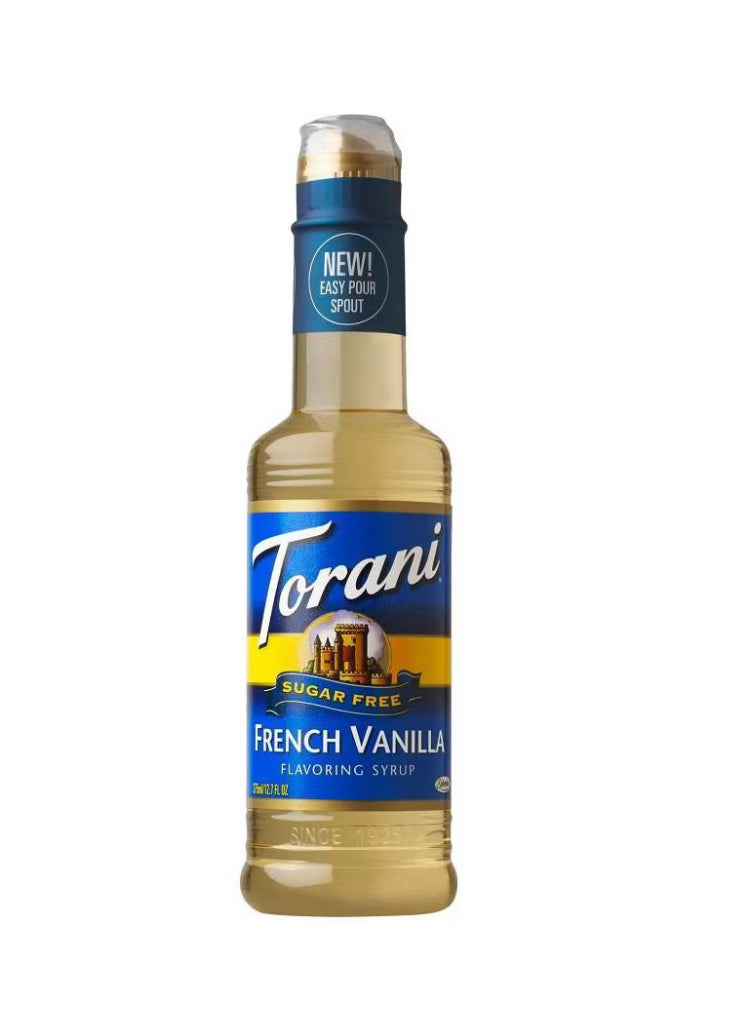 TORANI SYRUP FRENCH VANILLA SUGAR FREE 375ML