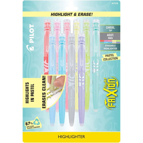 PILOT 10PK FRIXION LIGHT PASTEL ERASABLE HIGHLIGHTERS PREVENTA